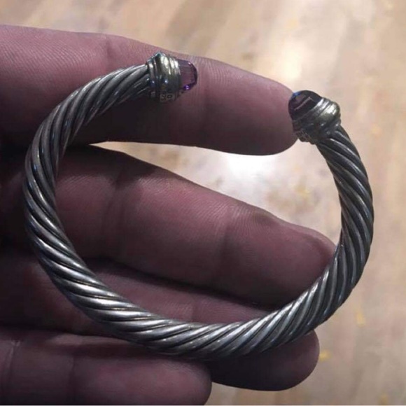 David Yurman Cable Bracelet - Amethyst - Picture 2 of 6